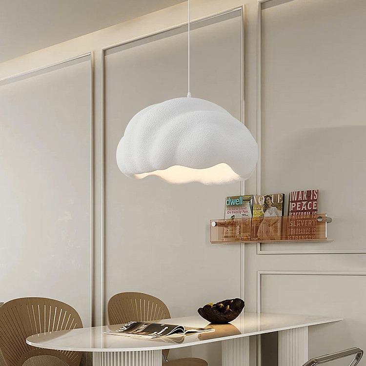 法式简约餐厅灯具北欧奶油风艺术吧台灯创意设计师款饭厅餐桌吊灯