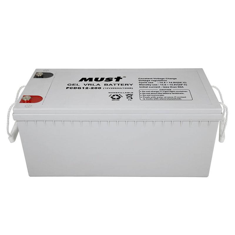 太阳能蓄电池12V200AH太阳能离网储能光伏免维护铅酸胶体蓄电池