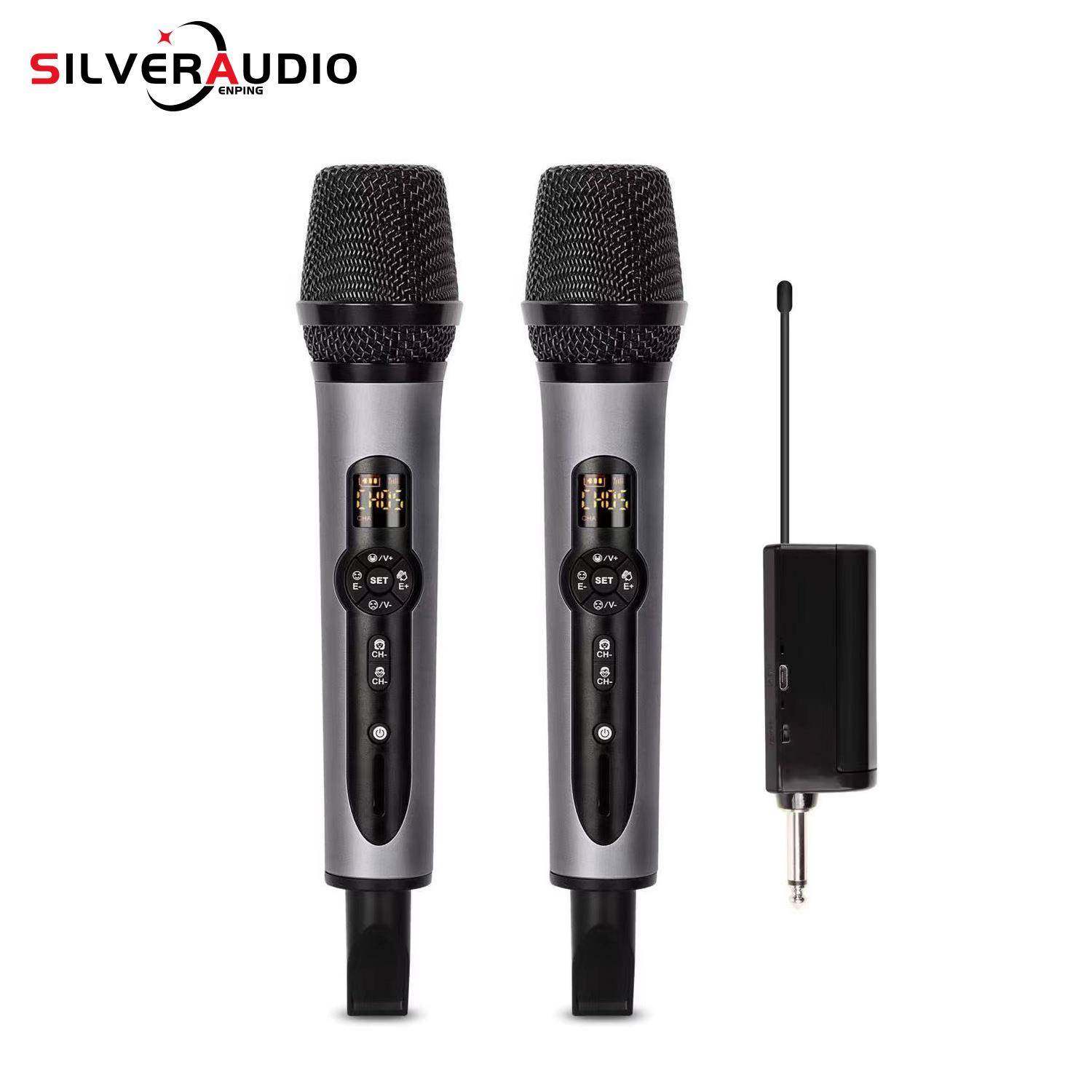 GAW-008A无线手持麦克风家用户外1拖1/2无线U段麦克风便携话筒