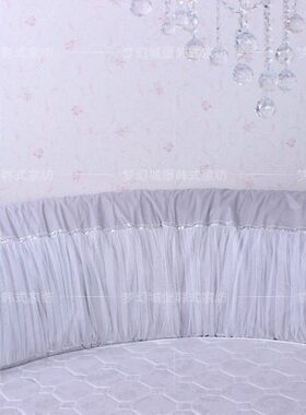 浅灰色床头罩床头软包 清新风格 公主床头罩 可定制 夹薄棉