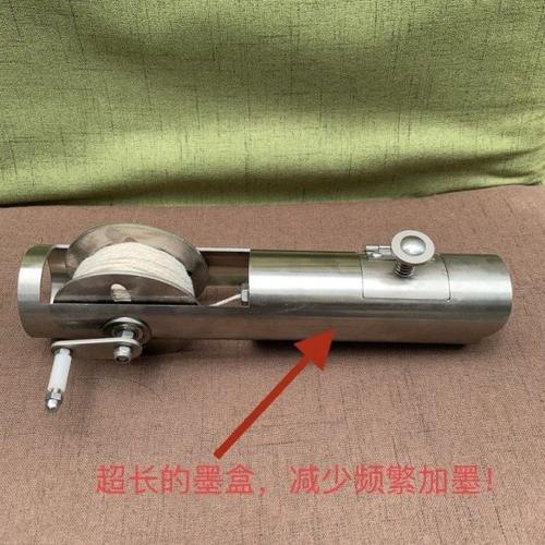 不锈钢墨斗工地放线专用装修施工木工水电工专用耐用耐摔金属铁制