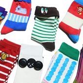 卡通玩伴系列可爱布标刺绣个性 玩伴系列 款 2023四季 女袜棉袜 二