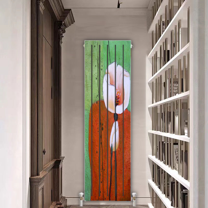 铜铝复合暖气片家用水暖散热片集中供暖明装立式超薄艺术暖气壁挂