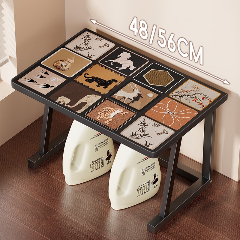 迷你洗衣机底座洗漱台旁落地加高置物架小型洗衣机烘干 干机收纳