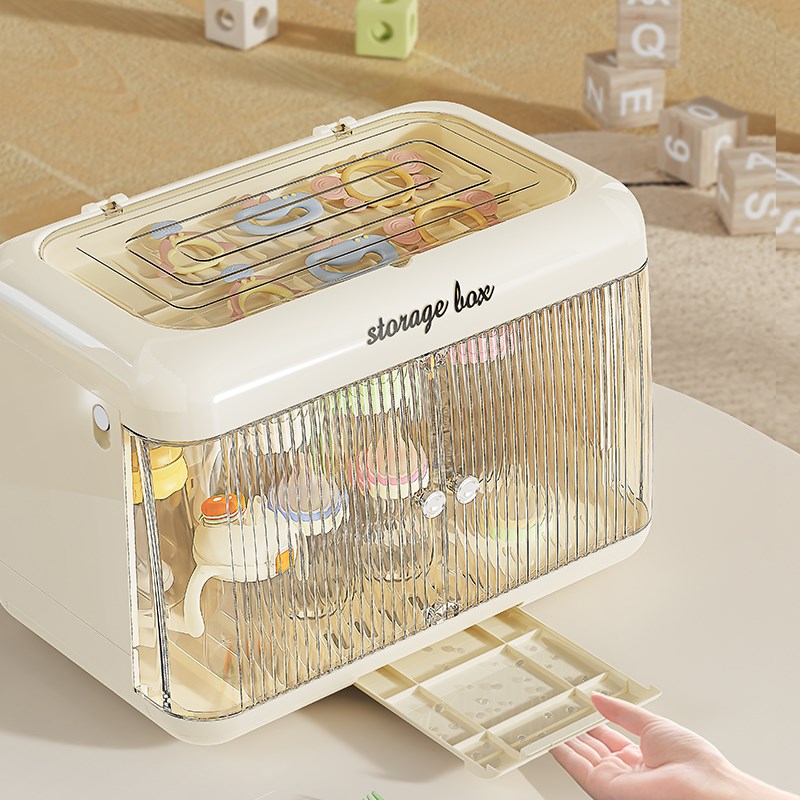 婴儿奶瓶收纳柜宝宝辅食工具收纳盒儿童餐具储存箱碗筷沥水置物架