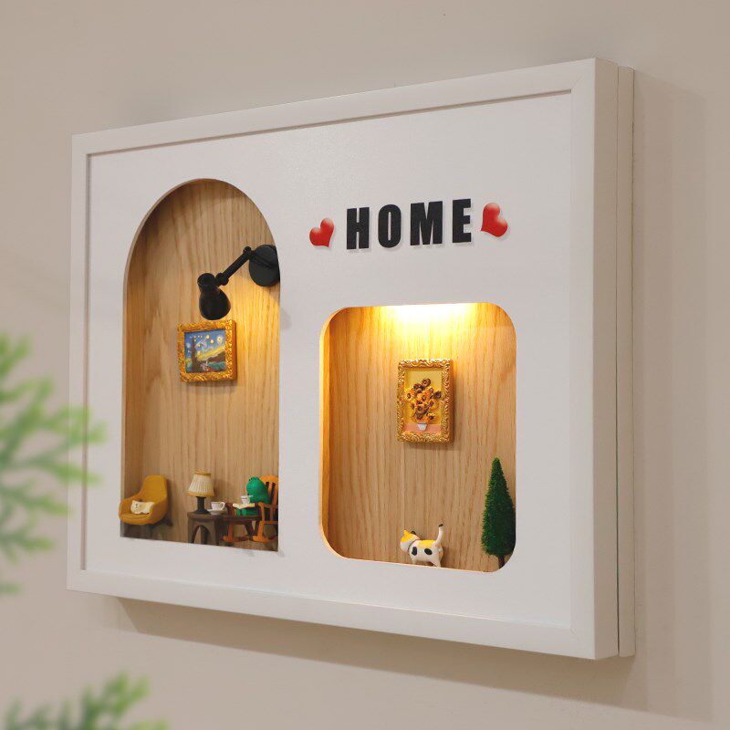 2025新款电表箱装饰画磁吸冰箱贴配电箱遮挡立体可置物开关盒挂画