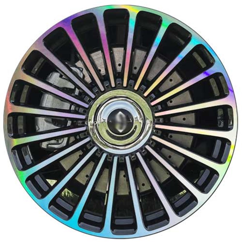 用于问界M8改装饰轮毂贴纸配件碳纤维车贴黑化划痕修复改色膜用品