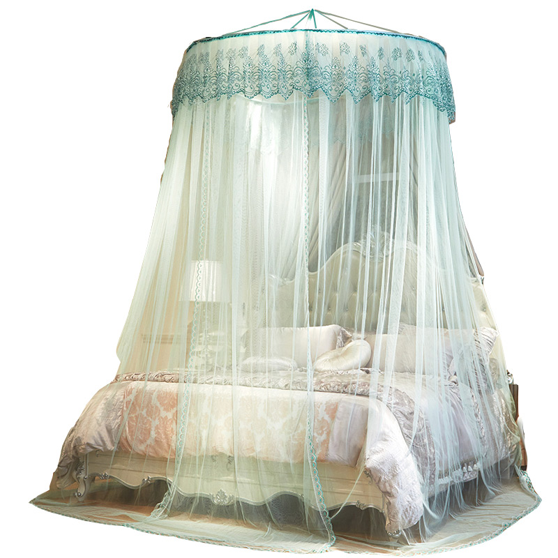 圆形蚊帐吊顶公主吊挂n式圆顶免安装双层纱家用1.8m床2米床大圆床