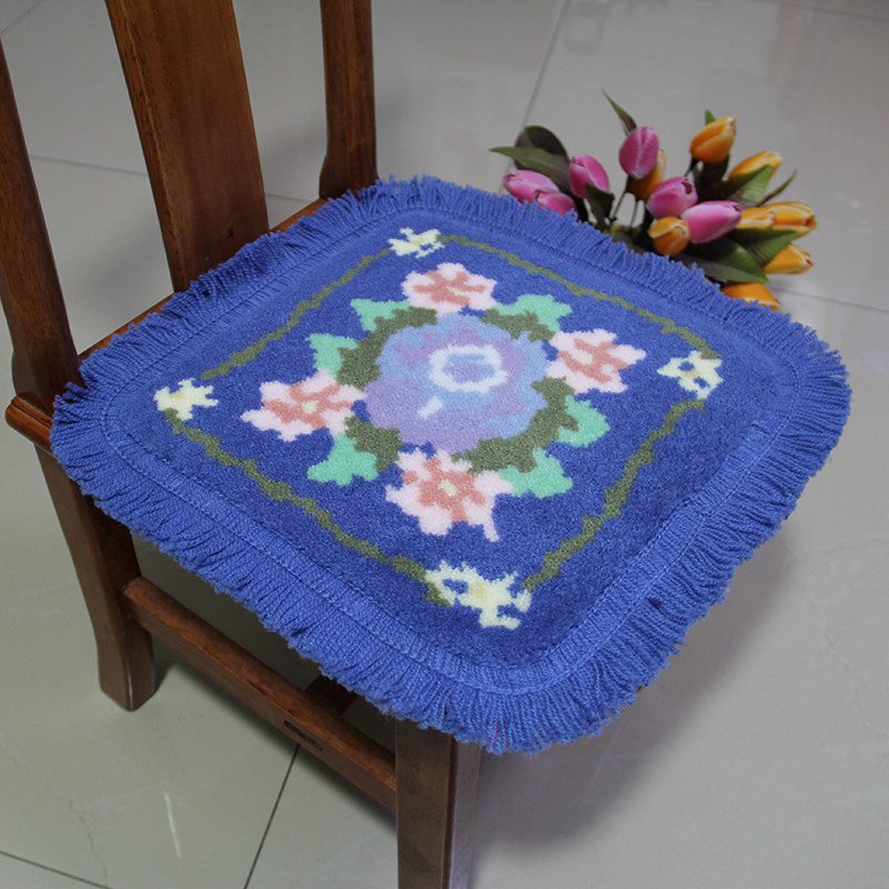 椅子垫毛线防滑硅胶固定幼儿园方z凳餐椅坐垫新款地毯垫绣33cm包,居家布艺,椅垫,淘宝优惠券,粉丝福利购,淘宝优惠卷