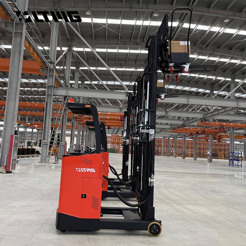 电动堆高车2吨前移式叉车站驾式带侧移ZAPI控制器窄通道物料搬运