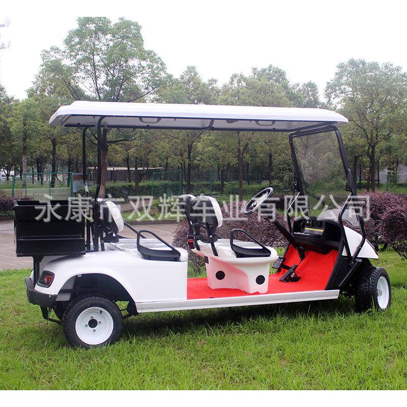 新能源电动四轮4座带货斗高尔夫观光车代步车看房车厂家定制价优