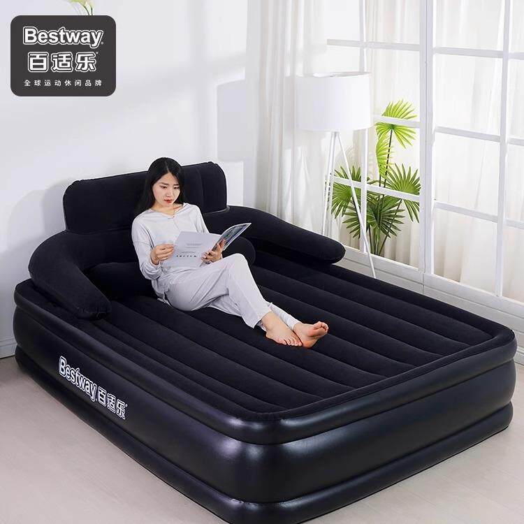 Bestway充气床家用双人单人加厚便携户外充气床垫露营用充气垫床