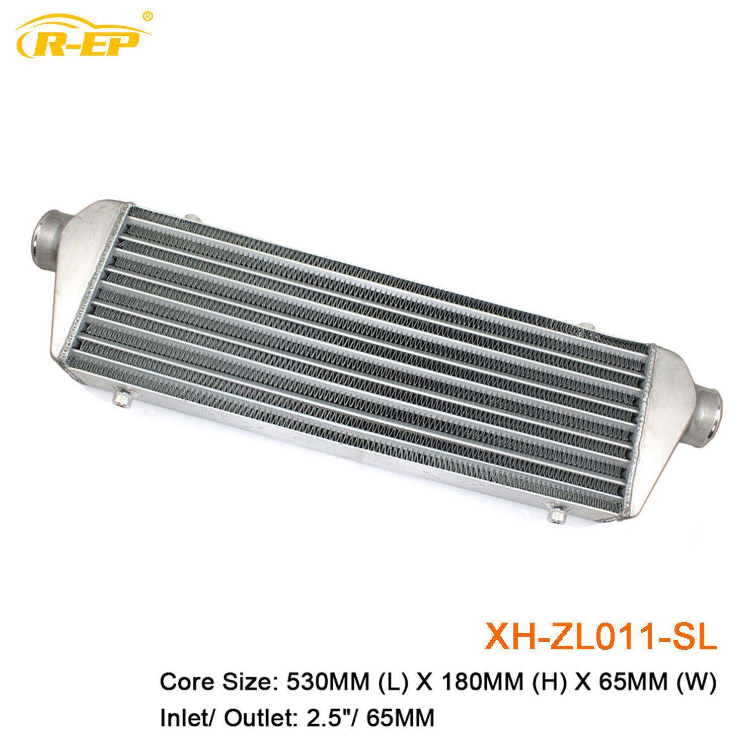 汽车改装中冷器通用530x180x76-65MM进气涡轮增压散热器铝制管式