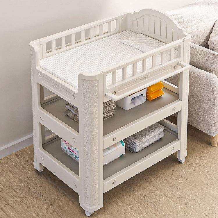 babyviva婴儿尿布台宝宝抚触护理台换尿布可移动新生儿洗浴婴儿床