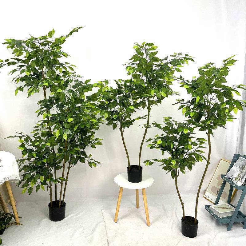仿真摆件榕树盆栽客厅商场办公室装饰摆件绿植假树