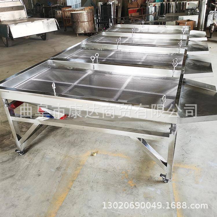 不锈钢直线振动筛视频豆子花生筛杂质艾绒过筛机双层过筛机
