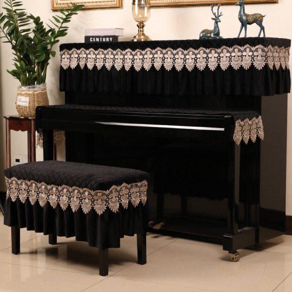 北欧钢琴罩半罩现代简约钢琴套防尘罩加厚绒布三件套轻奢琴披盖布,居家布艺,钢琴罩,淘宝优惠券,粉丝福利购,淘宝优惠卷