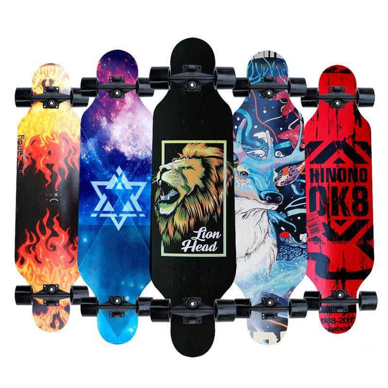 长板公路四轮小舞板成人刷街初学者陆地冲浪滑板31寸长板工厂直销