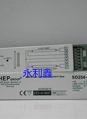HEP调光电子镇流器SD154-58SD254-5854W/58W60W模拟信号1~10V