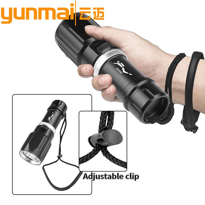 新品XHP70潜水手电筒高亮便捷磁控开关水陆两用专业潜水手电