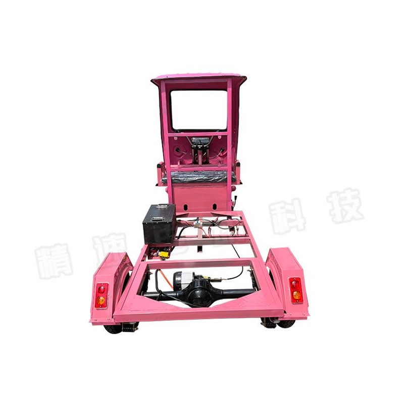 电动三轮车车架半棚三轮车配件电动小吃车保洁环卫三轮车后桥总成