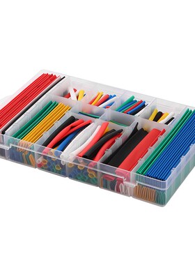 定制552PCS热缩管彩色盒装套装电线电缆耐高温电工胶布修复双壁管