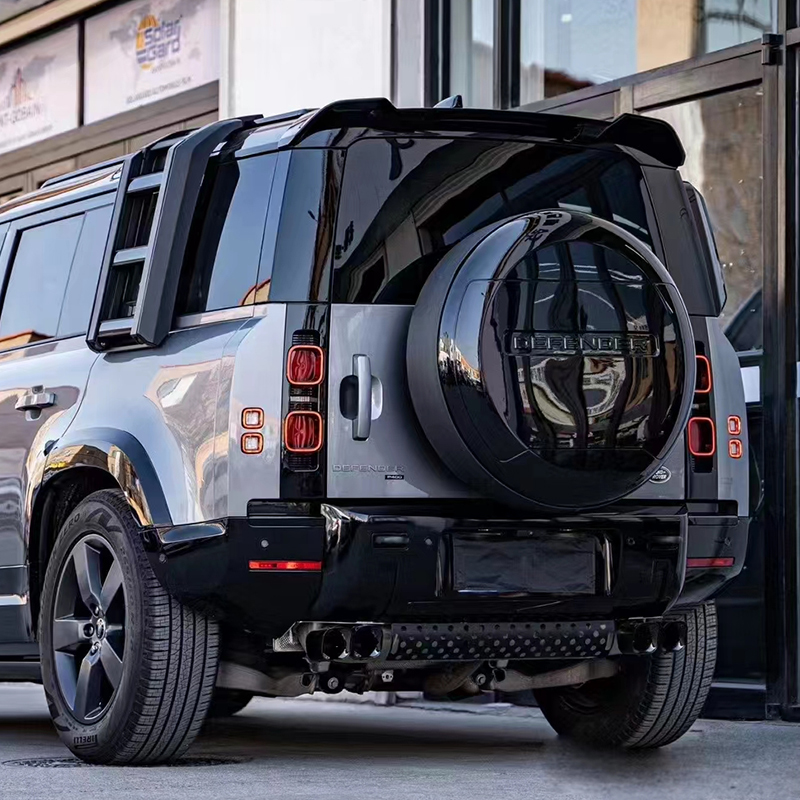 适用于全新路虎卫士90110130备胎罩套尾门后挂轮胎盖壳改装配件