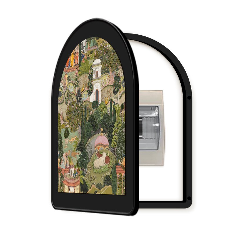 斋普尔花园复古电表箱遮挡挂画电闸开关箱空开箱配电箱遮丑装饰画