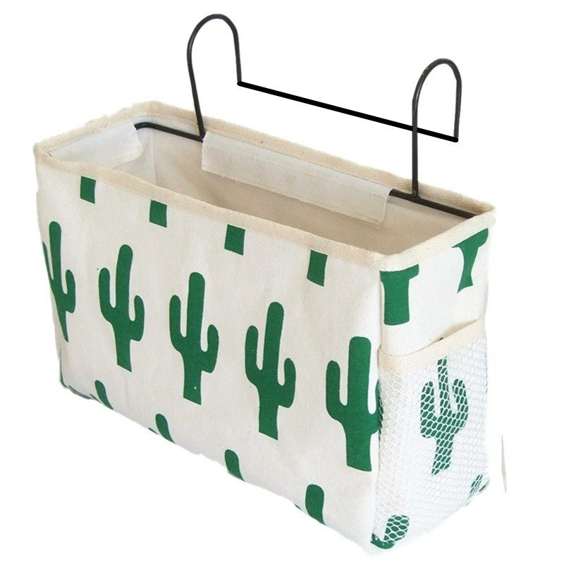 铁艺可挂式收纳篮带挂钩挂篮宿舍床边挂袋手机遥控器收纳整理袋