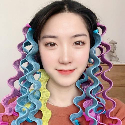 懒人卷发筒水波纹蛋卷头卷发神器塑料卷固定空气睡眠蜗牛刘海卷