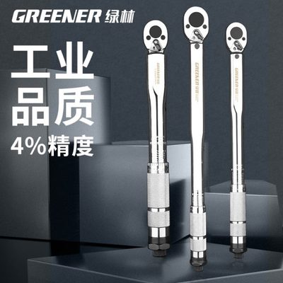绿林力矩扳手高精度扭矩扭力公斤扳手火花塞预置可调汽修轮胎工具