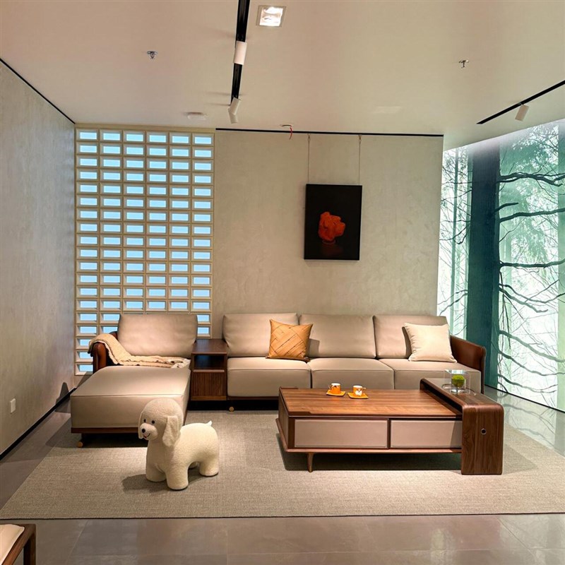 新中式禅意黑胡桃白蜡木沙发高端酒店H民宿别墅会所办公室家俱定