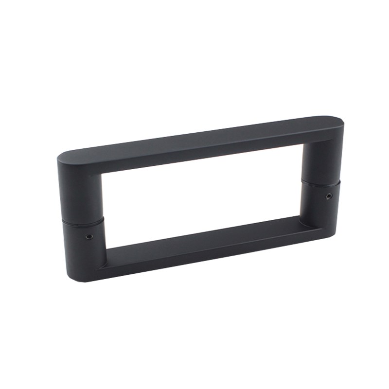 简约304不锈钢方管对装拉手淋浴房现代玻璃方M型门把手孔距160mm