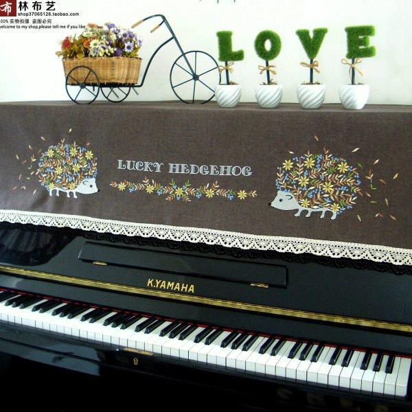 钢琴罩简约现代刺绣田园北欧布艺防尘家用盖巾半罩全罩通用钢琴巾,居家布艺,钢琴罩,淘宝优惠券,粉丝福利购,淘宝优惠卷