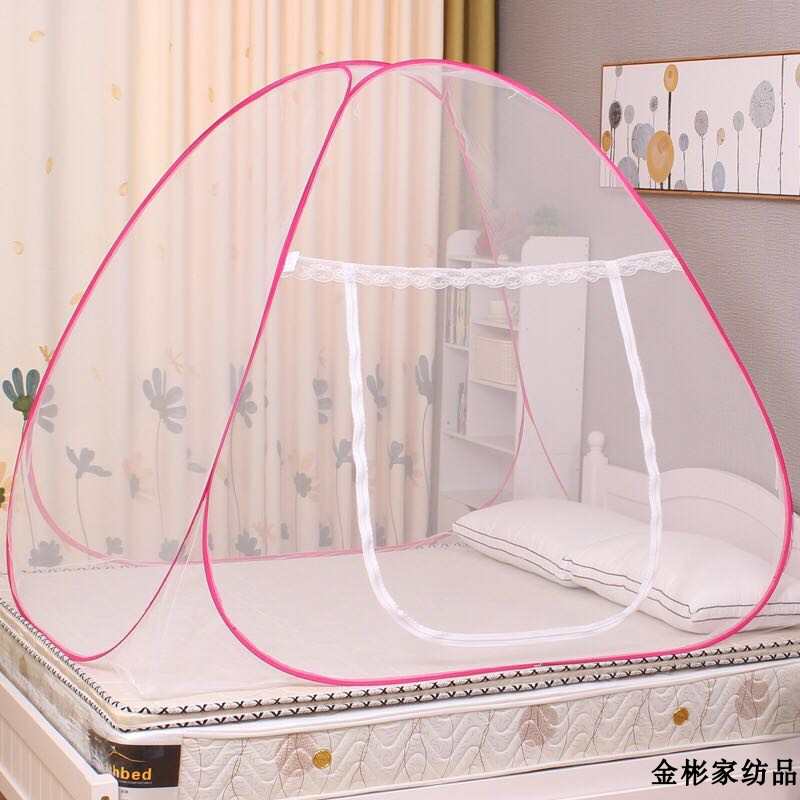 普通蚊帐 免安装蚊帐 宿舍下铺 u型三门 蒙古包学V生蚊帐 防摔家