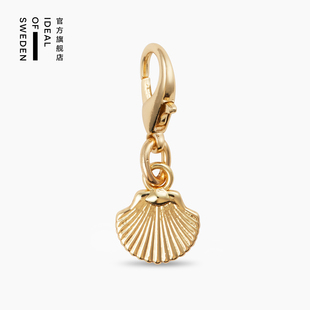 iDeal Of Sweden瑞典理想 金色贝壳手机挂坠Sea Shell Gold适用iPhone全系列钥匙扣便携挂饰配件欧美轻奢