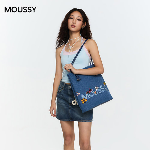 Moussy×Smiley联名大容量托特包