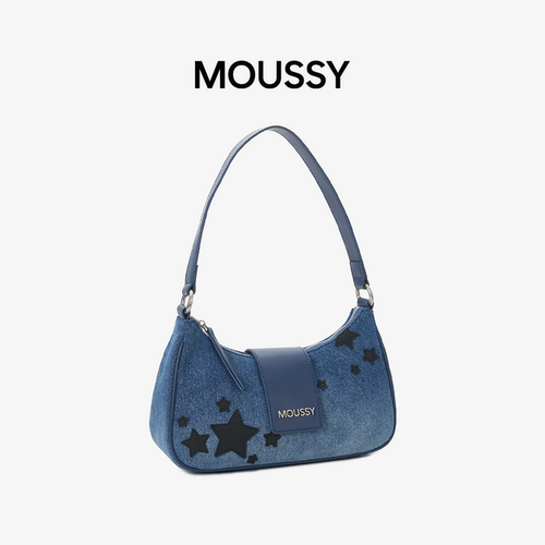 MOUSSY星辰童梦牛仔星星机车包