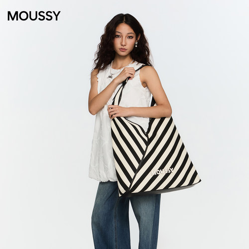 Moussy大容量轻便通勤hobo包