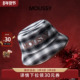 Moussy格纹渔夫帽格子渔夫帽男女秋季 时尚 百搭显脸小盆帽子