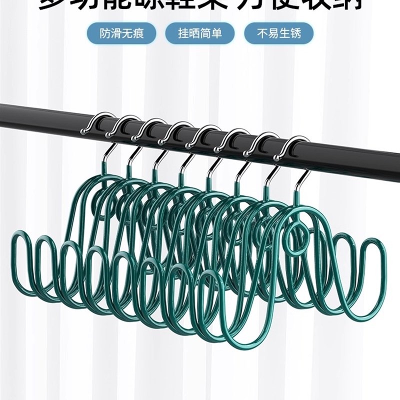 晾鞋架晒鞋神器阳台m收纳挂鞋架子家用晾晒挂鞋挂钩室外衣架晒鞋