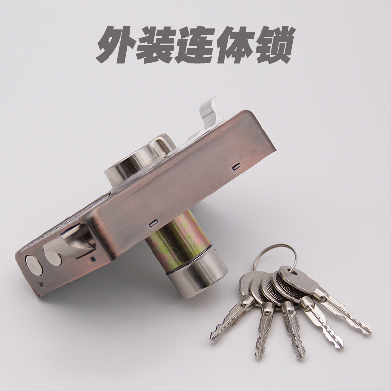 9219连体锁简易锁老式防盗门A锁地下室门锁储藏间门锁外装门锁