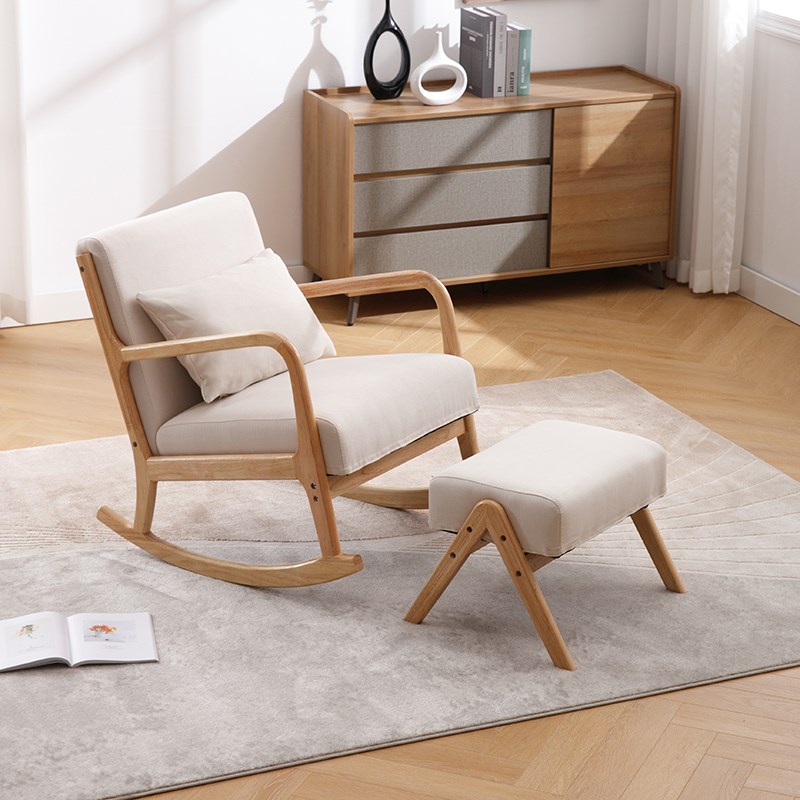 #0J实木脚蹬现j代简约橡木沙发脚踏日式原木小户型客厅小矮凳懒人