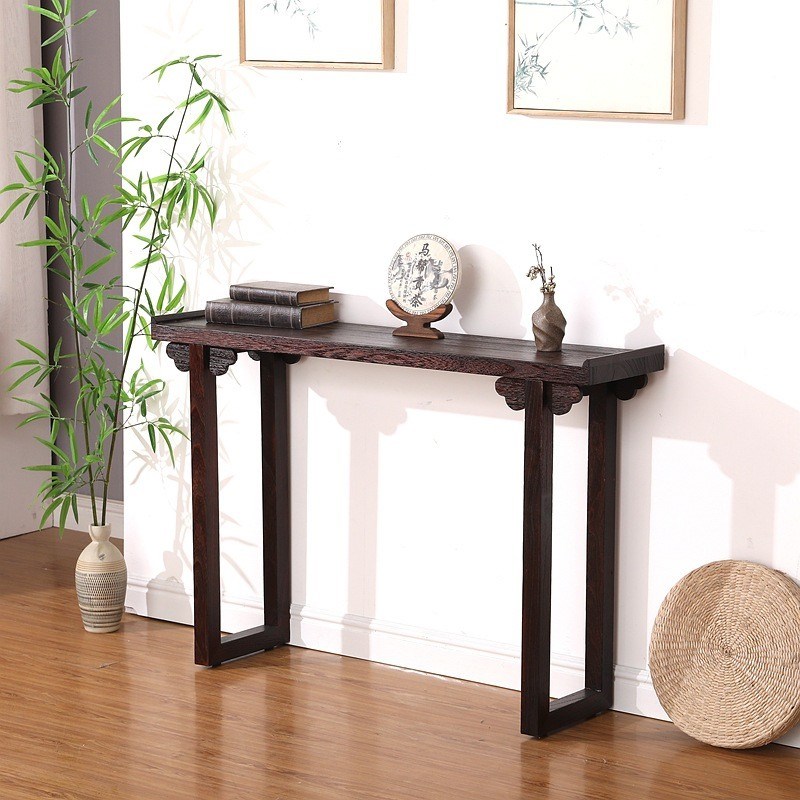 新中式玄关柜玄关小条案条桌端景台柜G窄长条供桌条几桌子靠墙家