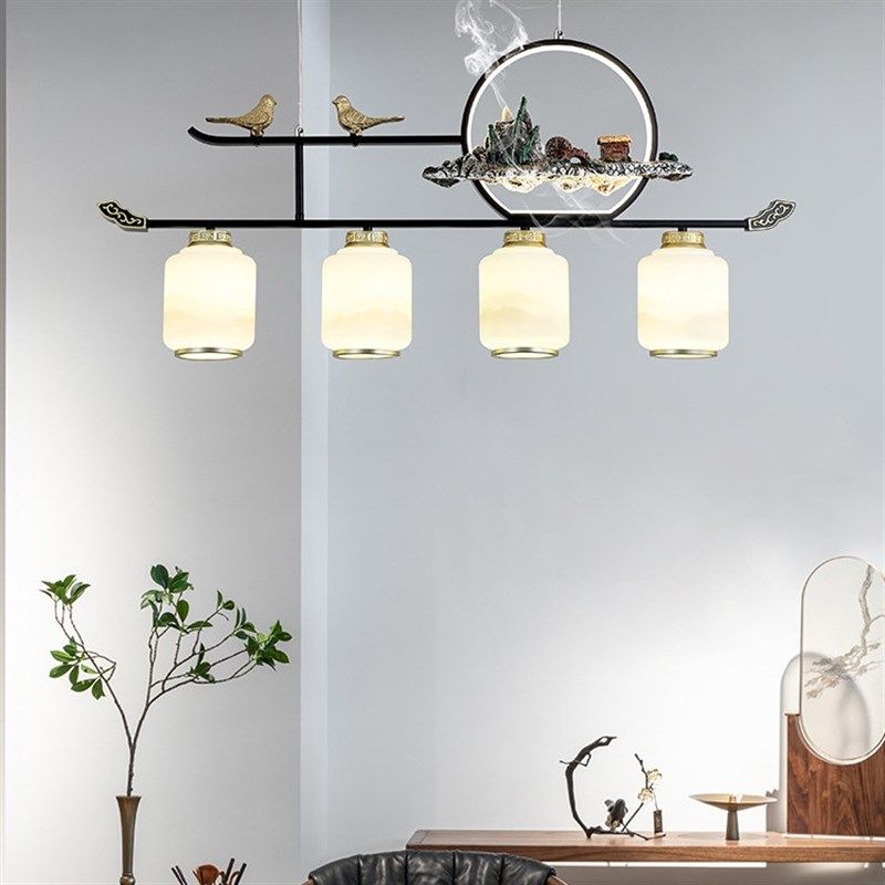 新中式茶室吊灯禅意中o式餐厅书房吧台灯茶台灯中国风2023新款灯,家装灯饰光源,客厅吊灯,淘宝优惠券,粉丝福利购,淘宝优惠卷