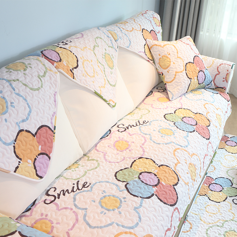 全棉沙发垫四季通用简约现代防滑布艺沙J发套罩北欧坐垫子盖布定