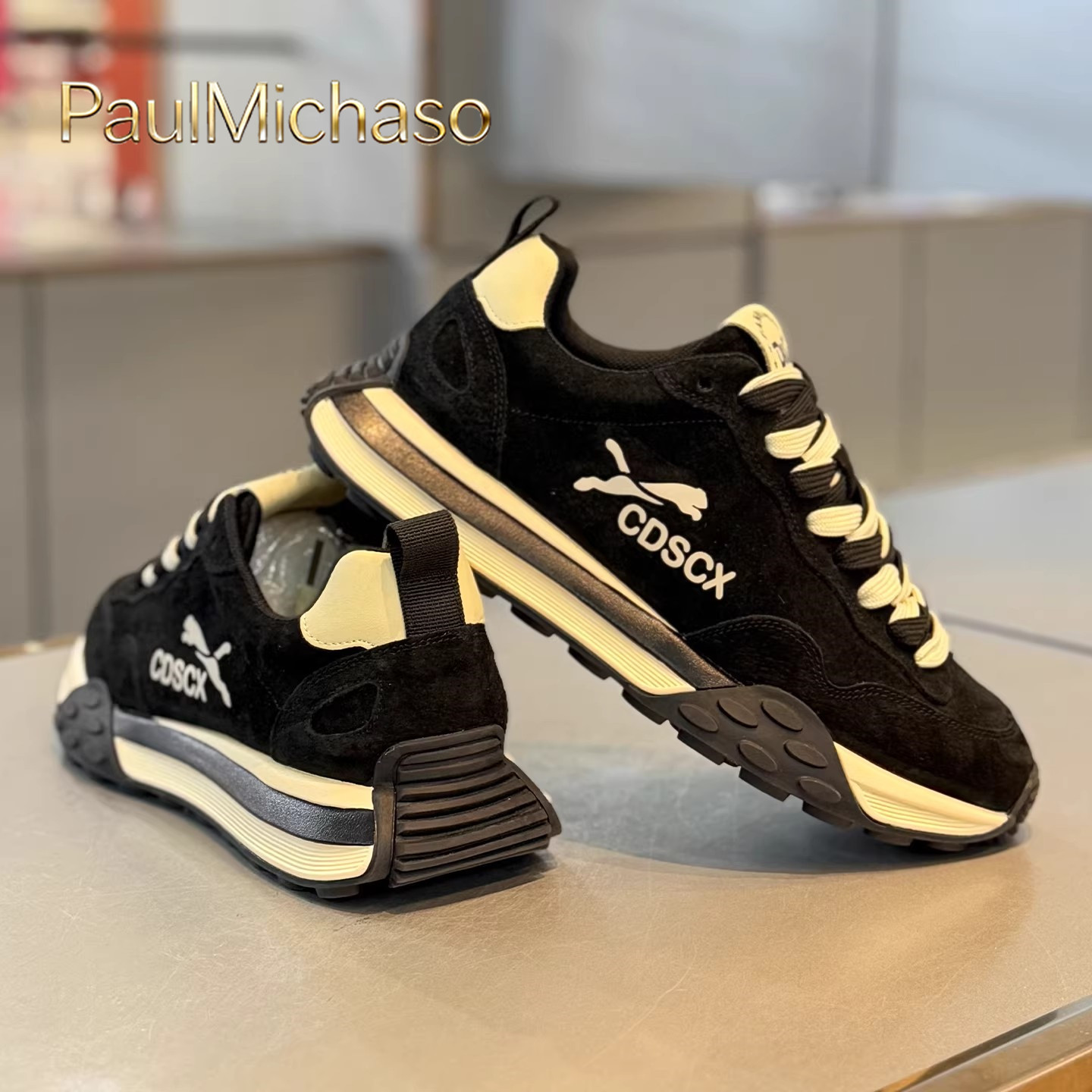 男士休闲鞋2025新款冬季男鞋轻便软底运动鞋厚底增高老爹鞋子男款