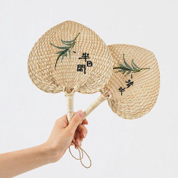 彩衣堂国可爱文艺手工编织刺绣蒲扇夏季草编老式扇子驱蚊小芭蕉扇,家居饰品,工艺扇/团扇/喜扇/折扇,淘宝优惠券,粉丝福利购,淘宝优惠卷
