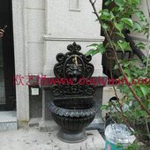 铸铁壁盆水景铸铁水盆别墅喷泉 花园水池盆景观喷泉工艺品