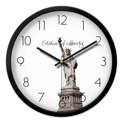 背景墙挂钟客厅世界时钟大厅创意简约专用时区前台U酒店大堂宾馆